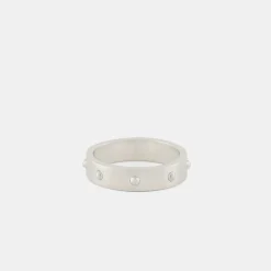 Silver Rivet Ring