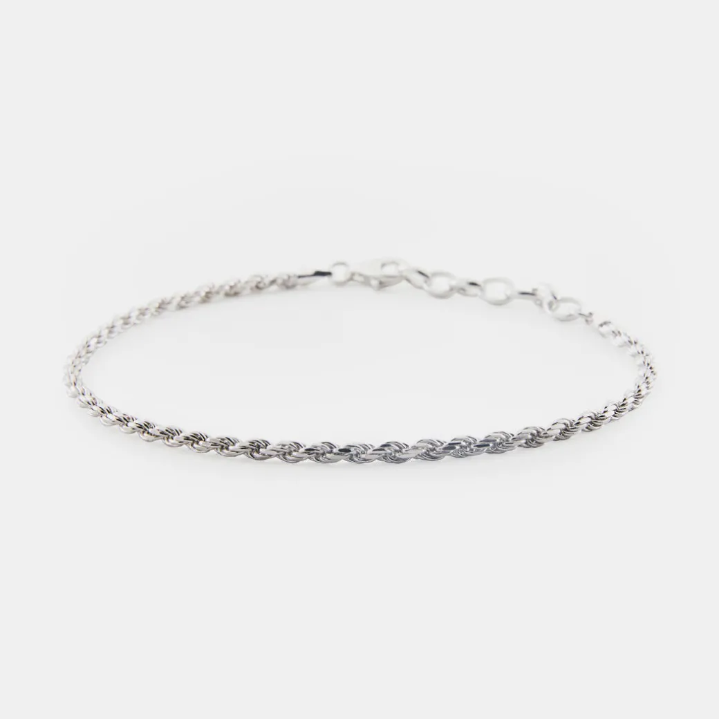 Silver Rope Bracelet