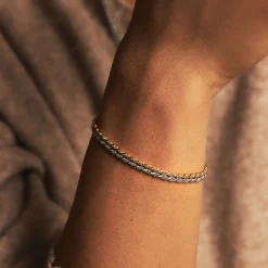 Silver Rope Bracelet