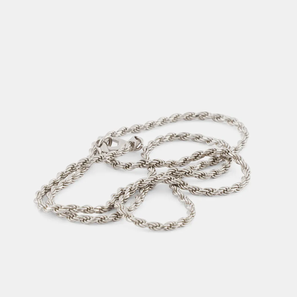 Silver Rope Necklace