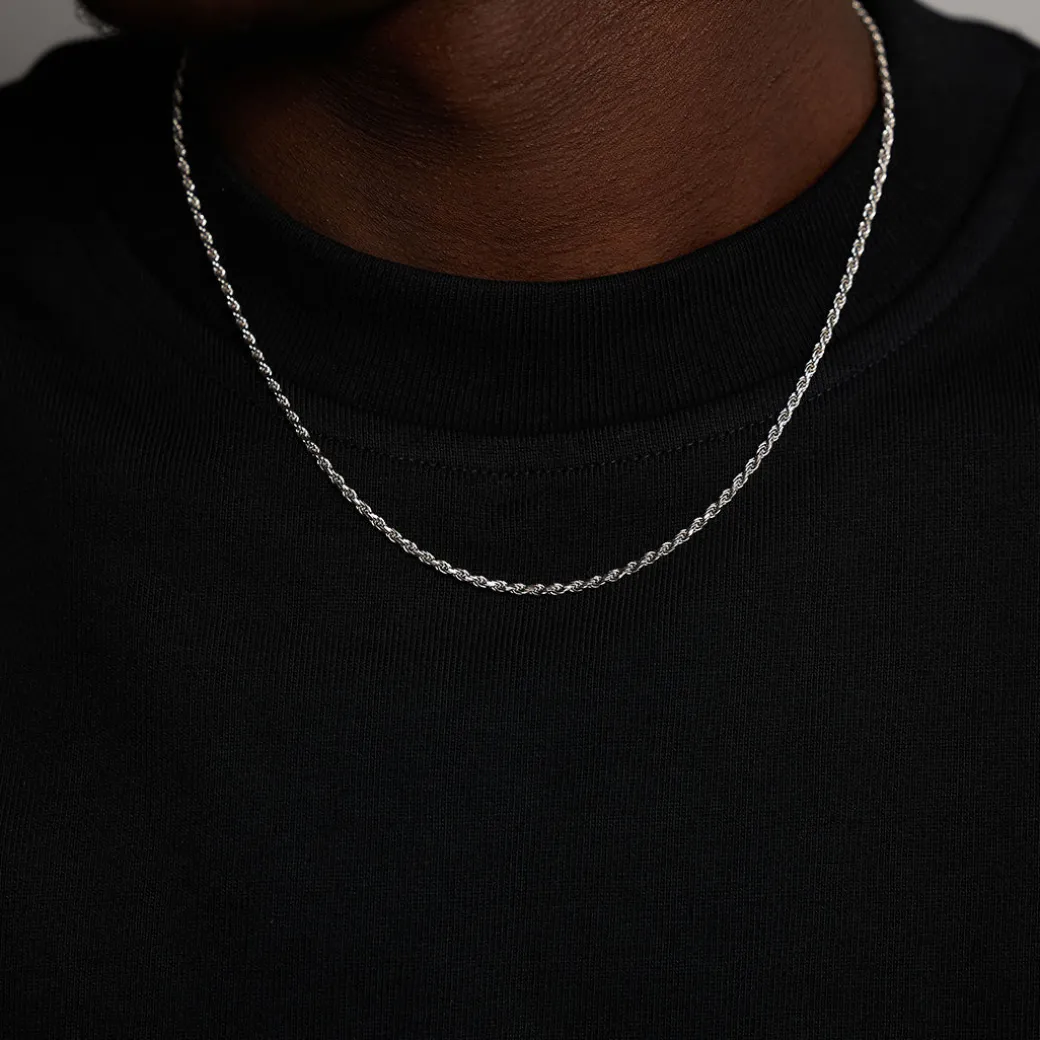 Silver Rope Necklace