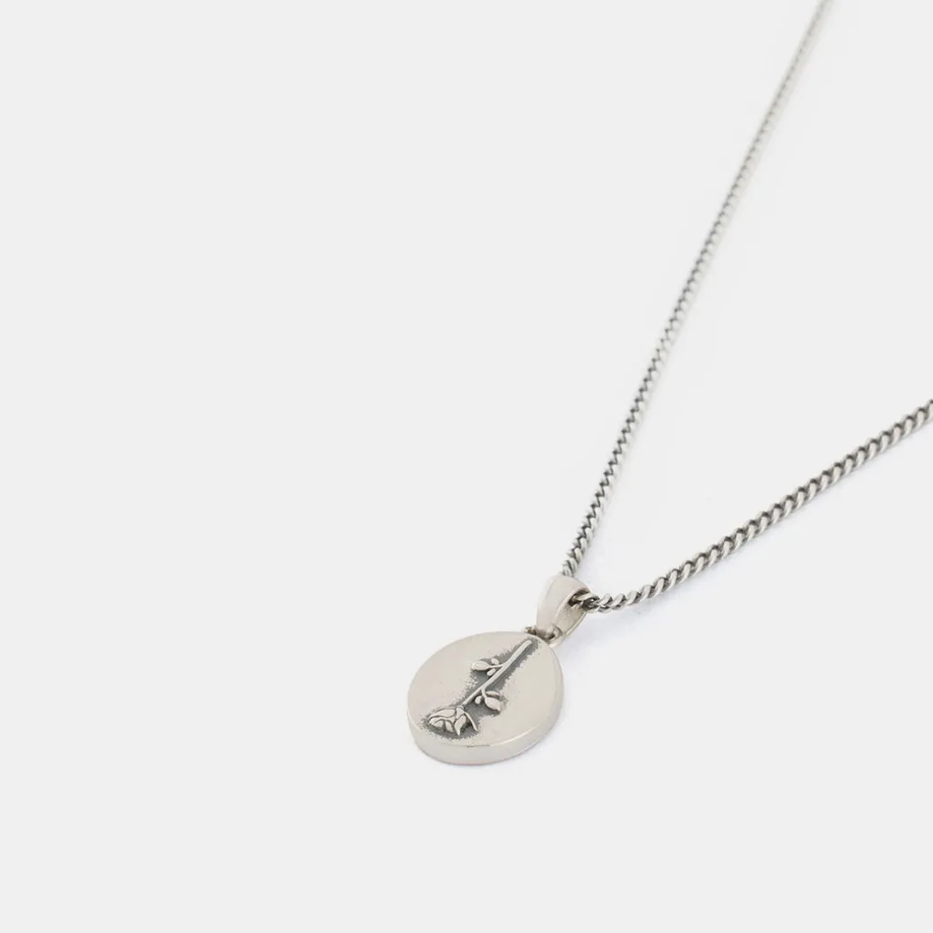 Silver Rose Necklace