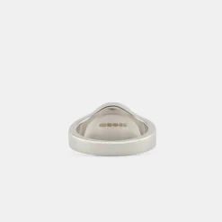 Silver Round Tigers Eye Ring