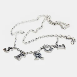Silver Serge Alphabet Necklace