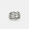 Silver Skeleton Hands Ring