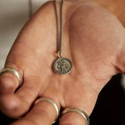 Silver St Christopher Necklace
