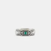 Silver Statue Band Ring