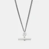 Silver T Bar Necklace