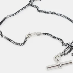 Silver T Bar Necklace