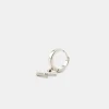 Silver T-Bar Earring