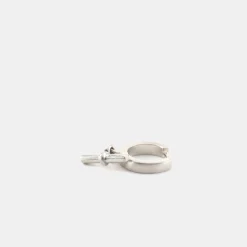 Silver T-Bar Earring