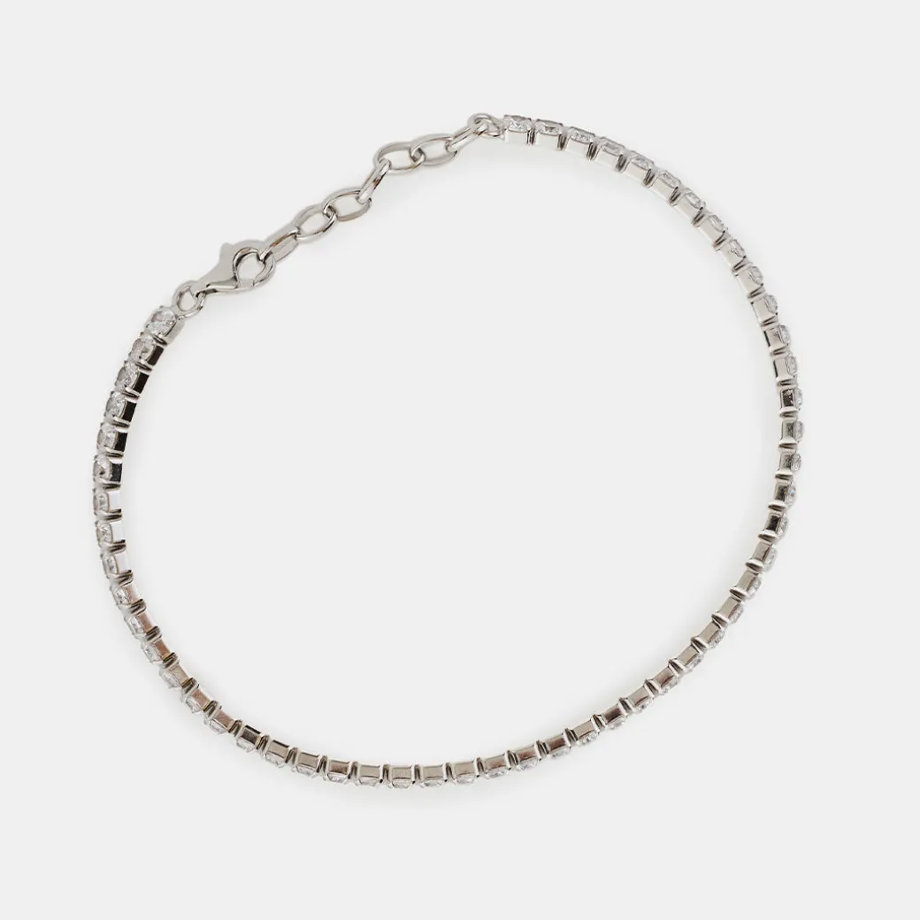 Silver Tennis Chain Bracelet