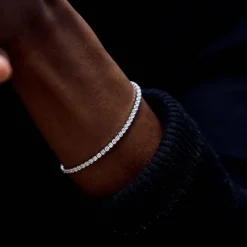 Silver Tennis Chain Bracelet