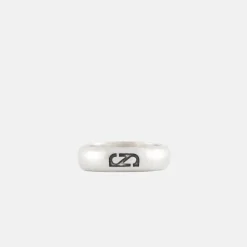 Silver Trademark Band Ring