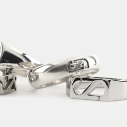 Silver Trademark Band Ring