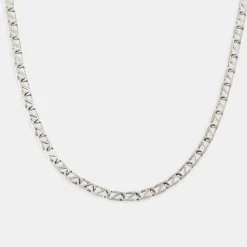 Silver Trademark Chain Link Necklace