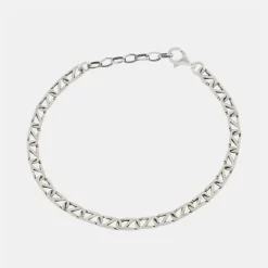Silver Trademark Chain Link Bracelet