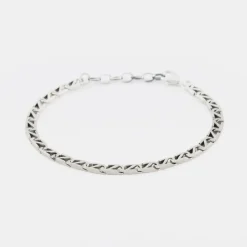 Silver Trademark Chain Link Bracelet