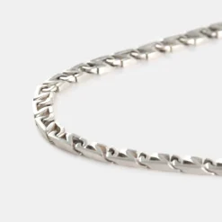 Silver Trademark Chain Link Necklace
