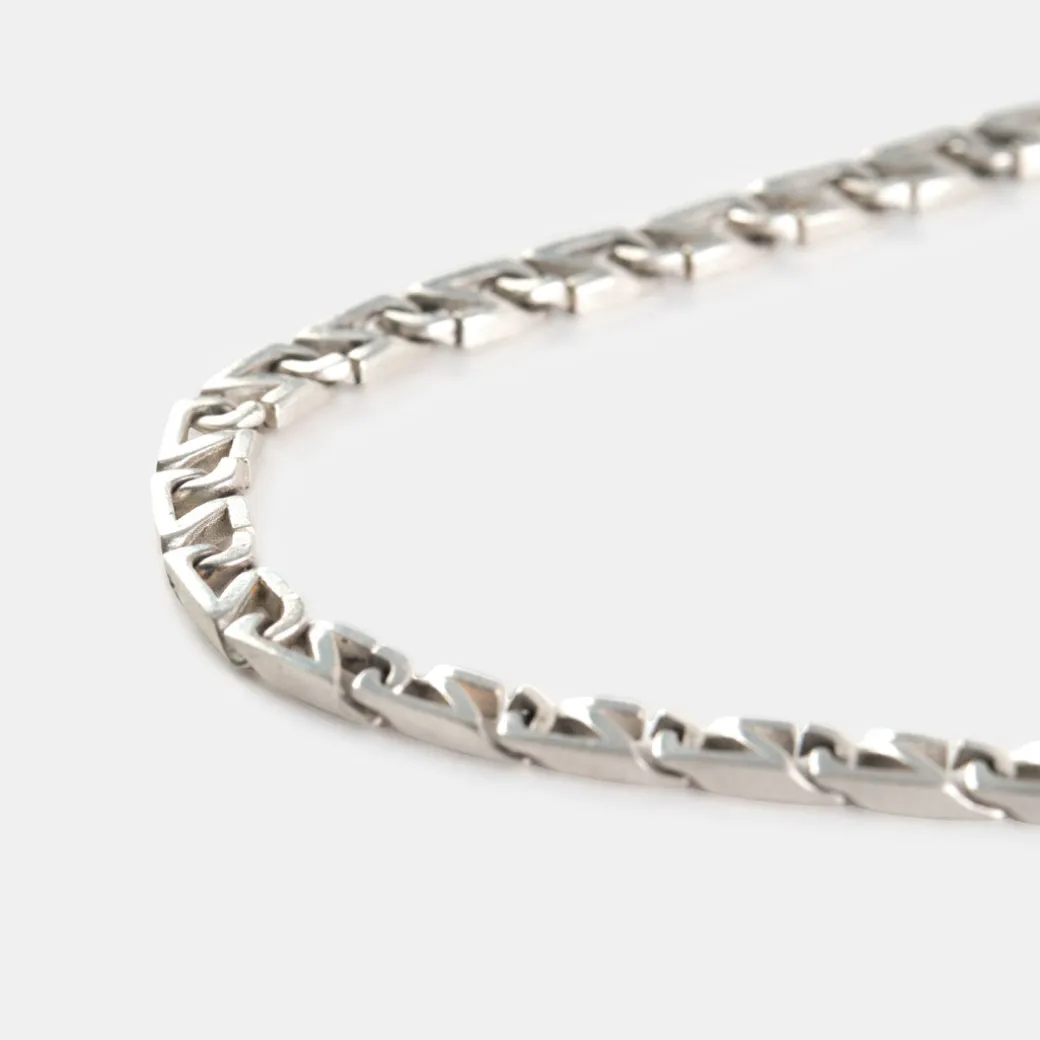 Silver Trademark Chain Link Necklace