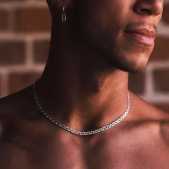 Silver Trademark Chain Link Necklace