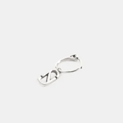 Silver Trademark Pendant Earring