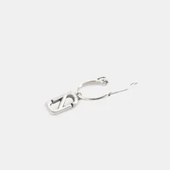 Silver Trademark Pendant Earring