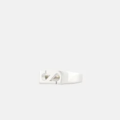Silver Trademark Rectangle Ring