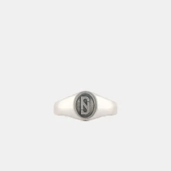 Silver Trademark Signet Ring