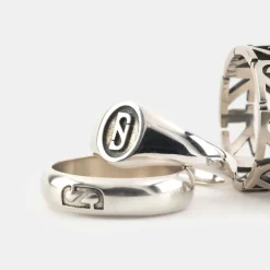 Silver Trademark Signet Ring