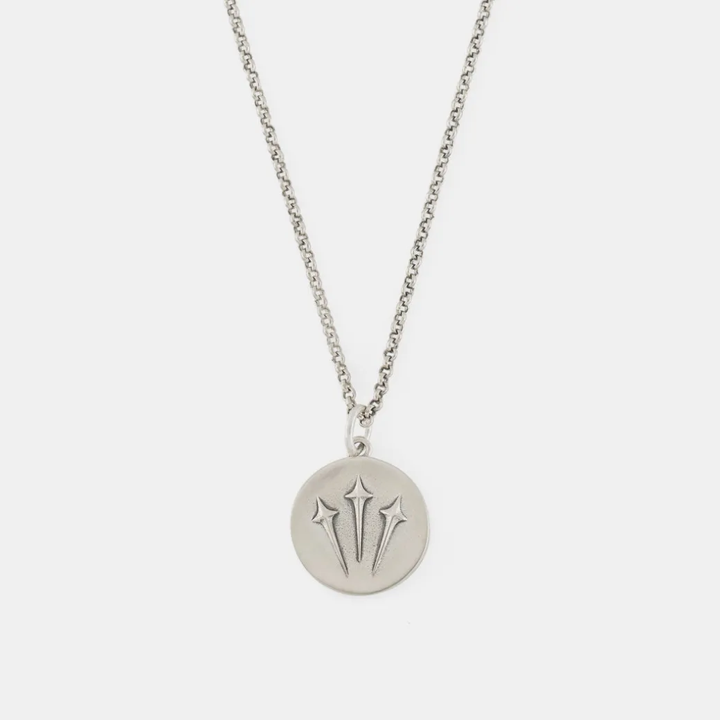 Silver Trinity Sword Necklace