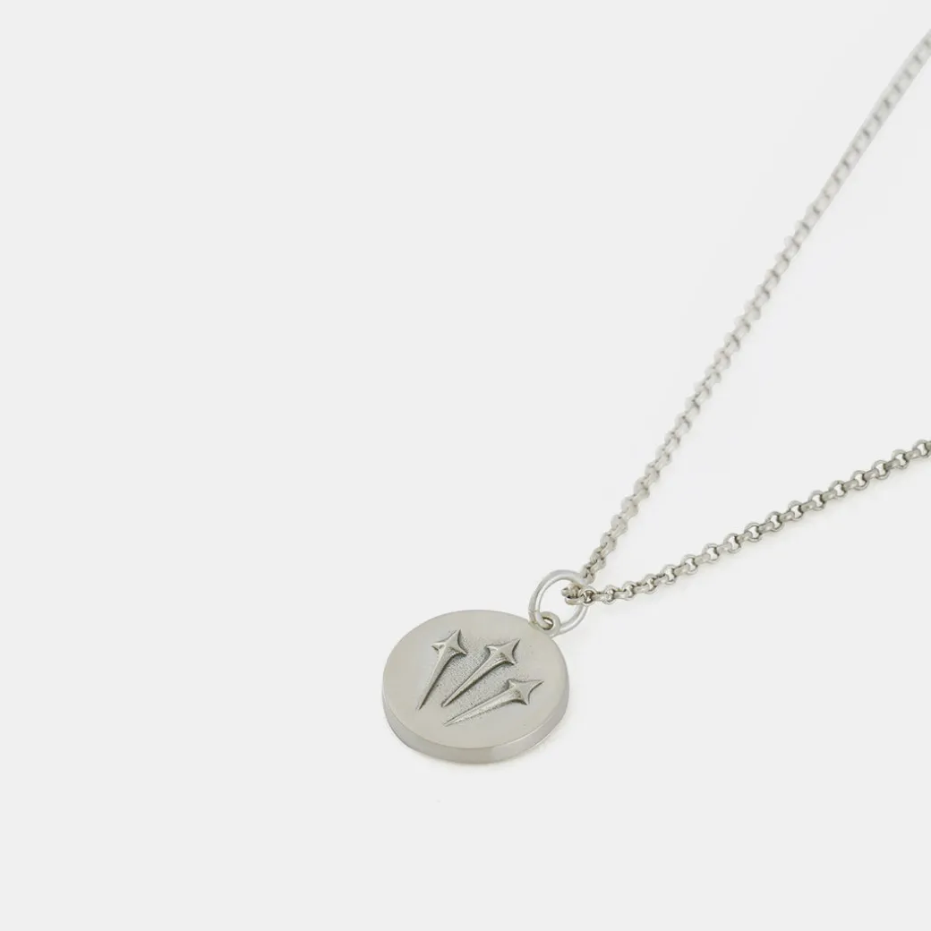 Silver Trinity Sword Necklace