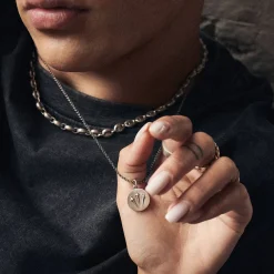 Silver Trinity Sword Necklace