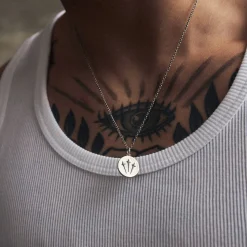 Silver Trinity Sword Necklace
