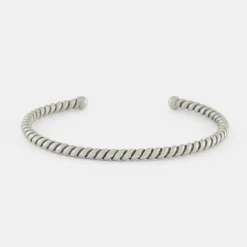 Silver Twist Bangle