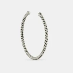 Silver Twist Bangle