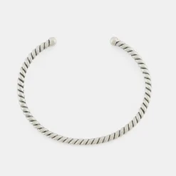 Silver Twist Bangle