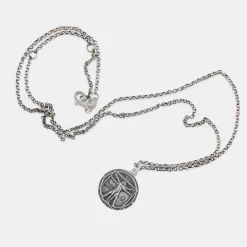 Silver Vitruvian Man Necklace