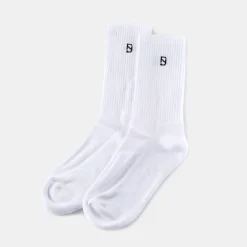 White Icon Socks